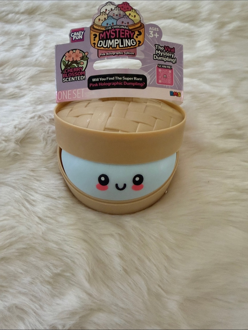 RMS Pink Holographic Cherry Blossom Scented Dumpling - Baby blue